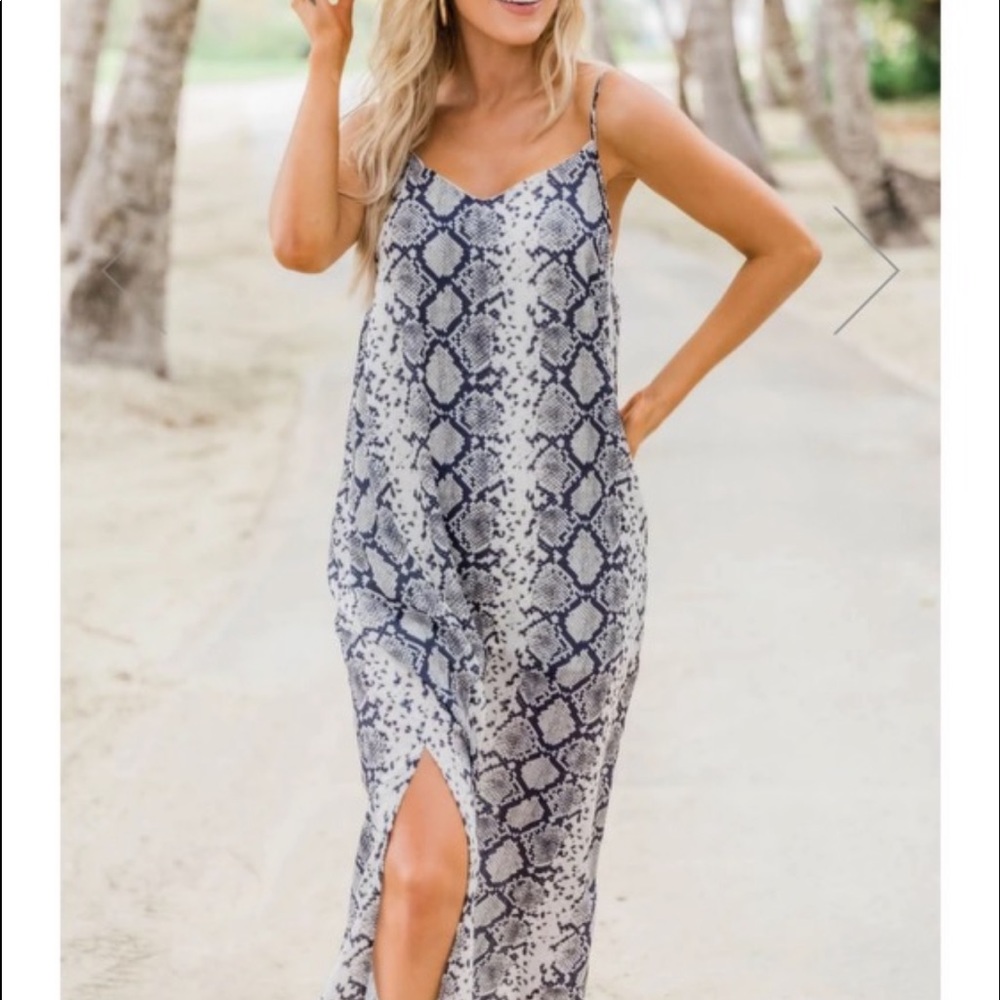 Snake Print Maxi